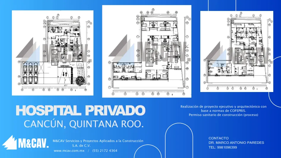 Proyecto Ejecutivo y Permiso Sanitario de Construcción (en proceso) — Cancún, Quintana Roo