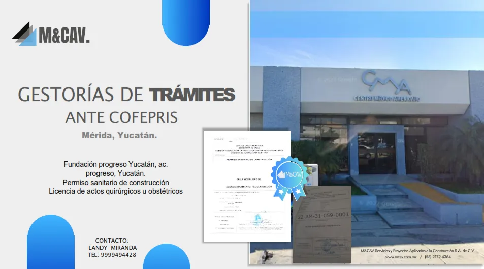 Permiso Sanitario de Construcción y Licencia de Actos Quirúrgicos — Mérida, Yucatán