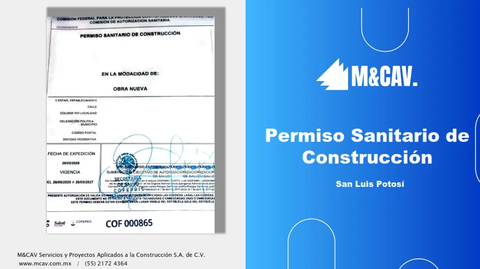 Permiso Sanitario de Construcción — Obra Nueva — San Luis Potosí, México