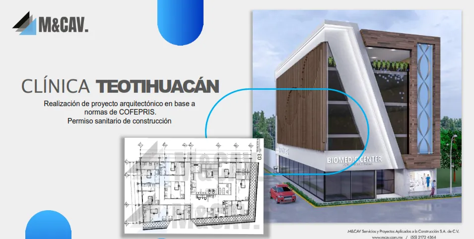 Proyecto Arquitectónico y Permiso Sanitario de Construcción — Teotihuacán, Estado de México